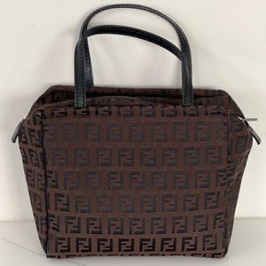 🤎 🖤 Authentic FENDI Zucchino Mini Tote